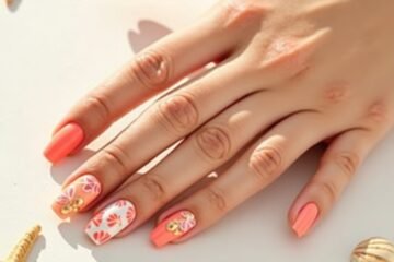 Summer Coral Nail Designs